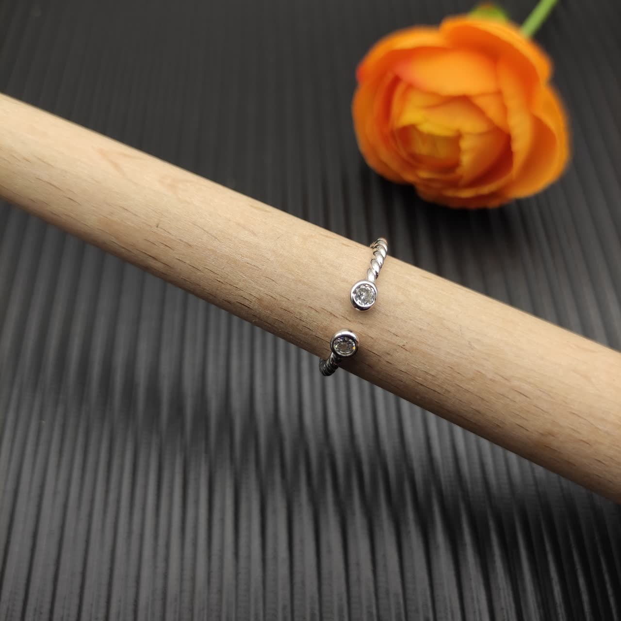 David Yurman Bezel-Set Diamond Ring